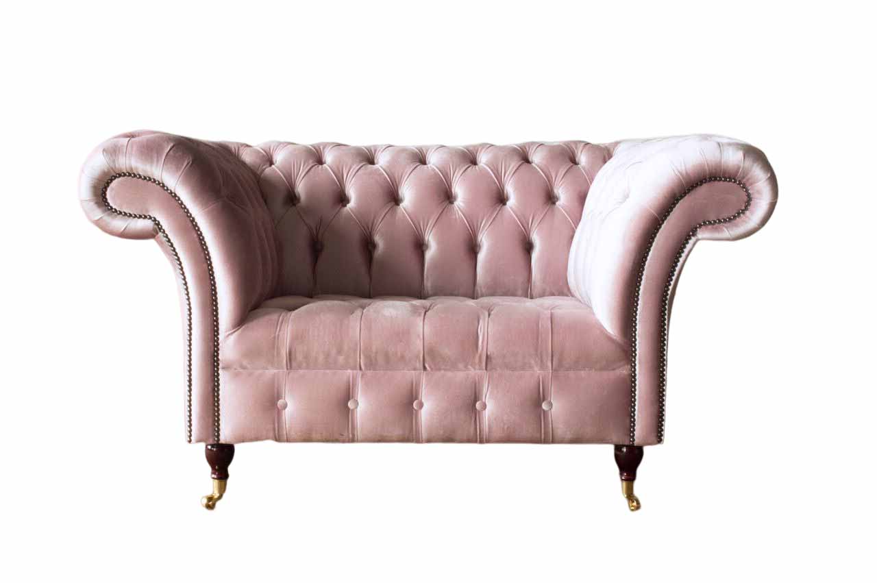 Rosa Sessel 1 Sitzer Sofa Polster Design Luxus Stoffsofas Chesterfield Textil Rosa Sessel 1 Sitzer Sofa Polster Design Luxus Stoffsofas Chesterfield Textil von JV Möbel