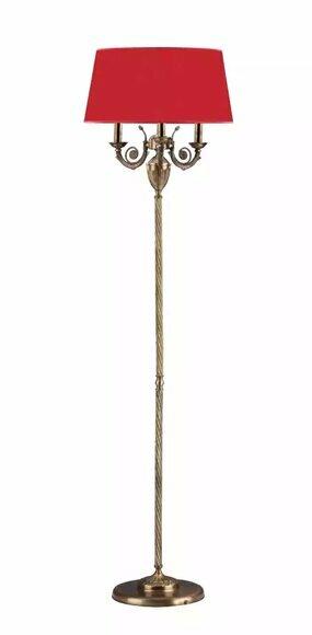 Rot Stehlampe Stehleuchter Lampe Leuchte Gold Lampen 50x173 von JV Moebel