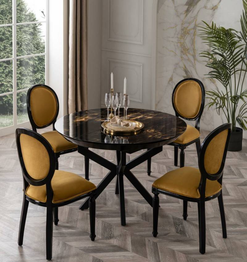 Rund Esstisch Designer Esstisch Design Tisch Holz Esszimmer Rundtisch von JV Möbel