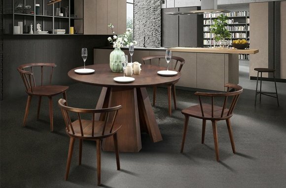 Rund Tisch Ess Zimmer Runde Holz Tische Designer Original Italienische von JV Möbel