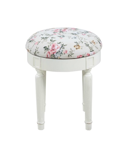 Runder Hocker Poufa Fußhocker Runder Hocker Polsterhocker Sitzhocker Beistell von JV Möbel