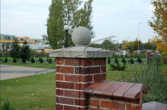 Säulen Kopf Dekoration Statue Skulptur Garten Zaun Deko Stein Skulpturen von JV Möbel