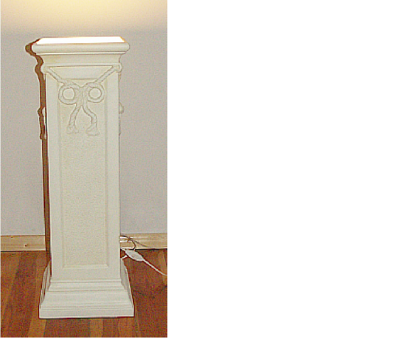 Säulenlampe Säule Lampe Steh Leuchte Skulptur Stand Leuchten Figur von JV Möbel