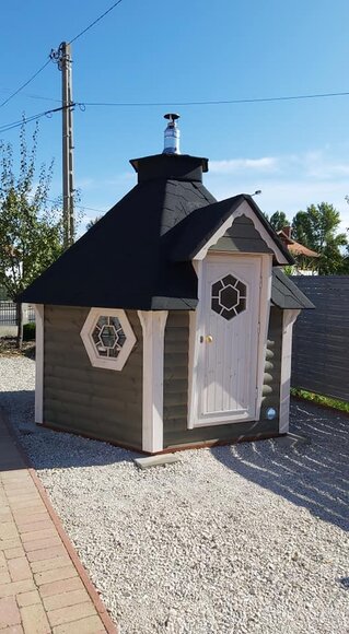 Sauna Saunafass Außensauna Saunahaus Holzsauna Trockensauna Gartensauna von JV Möbel