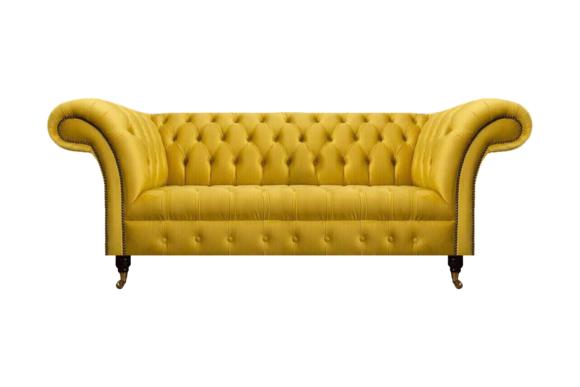 Schicke Chesterfield Gelbe Couch Wohnzimmer Dreisitzer Luxus Edle Couch Schicke Chesterfield Gelbe Couch Wohnzimmer Dreisitzer Luxus Edle Couch von JV Moebel