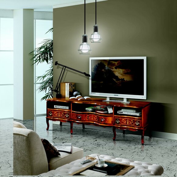 Schicke Sideboard tv Lowboard Lang rtv Schrank Italienische Möbel Wohnzimmer Holz Möbel Schicke Sideboard tv Lowboard Lang rtv Schrank Italienische Möbel Wohnzimmer Holz Möbel von JV Möbel