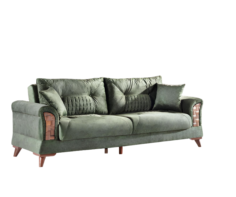 Schlafsofa 3er Sitz Sofas Zimmer Möbel Bett Dreisitzer Couch Polster Design Sofa von JV Möbel
