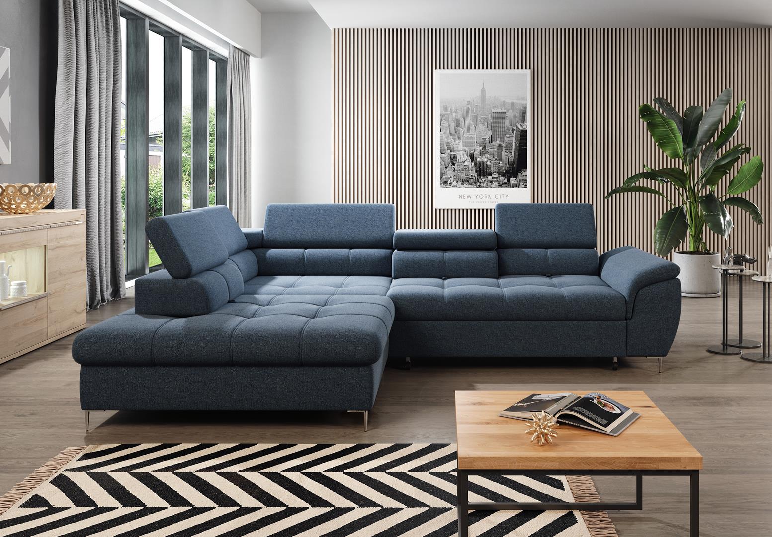 Schlafsofa Design Ecksofa L-form Bettfunktion Couch Textil Sofas Stoff Schlaf Schlafsofa Design Ecksofa L-form Bettfunktion Couch Textil Sofas Stoff Schlaf von JV Möbel