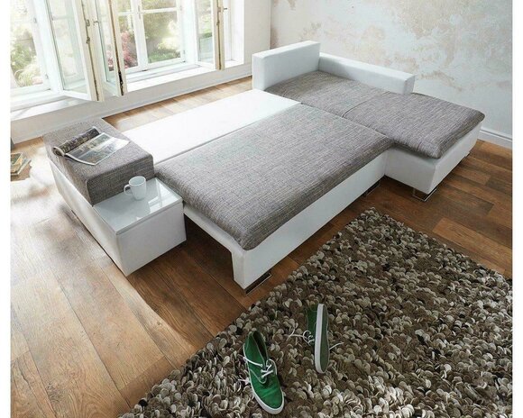 Schlafsofa Design Ecksofa L-form Bettfunktion Couch Textil Sofas Stoff Schlafsofa Design Ecksofa L-form Bettfunktion Couch Textil Sofas Stoff von JV Möbel