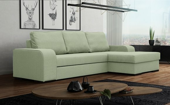 Schlafsofa Eck Sofa Couch Bettfunktion Polster Eck Garnitur Neu Schlaffunktion von JV Möbel