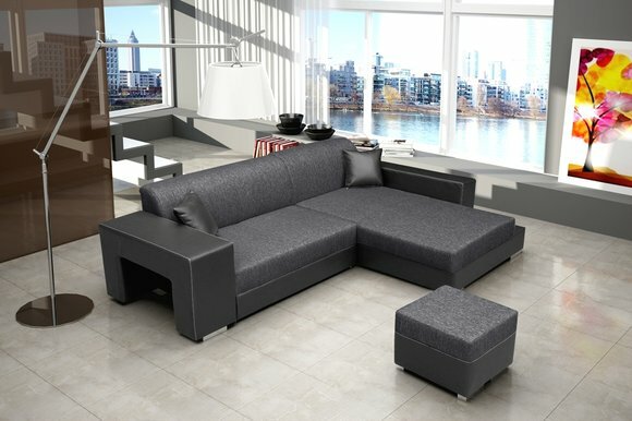 Schlafsofa Eck Sofa Couch Bettfunktion Polster Eck Garnitur Schlaffunktion Neu! von JV Möbel