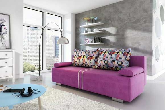 Schlafsofa Stoff Sofa Couch Textil Polster Neu Garnitur Bettfunktion 3 Sitz Schlafsofa Stoff Sofa Couch Textil Polster Neu Garnitur Bettfunktion 3 Sitz von JV Möbel