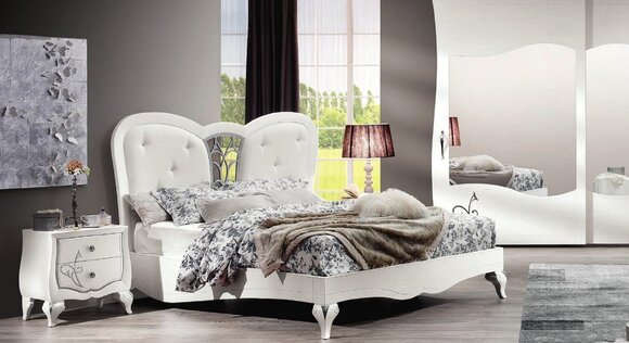 Schlafzimmer Bett Nachttisch Betten Holz Design Bettrahmen Garnitur Neu Set 3tlg Schlafzimmer Bett Nachttisch Betten Holz Design Bettrahmen Garnitur Neu Set 3tlg von JV Möbel