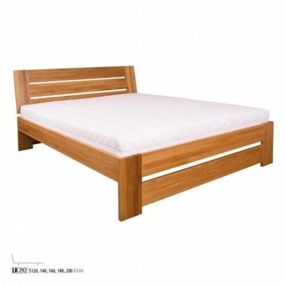 Schlafzimmer Holzbett Echtes Holz Bett Betten Hotel 140x200 Stil Massive Möbel von JV Möbel