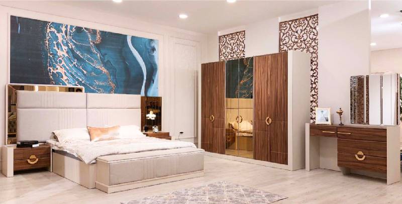 Schlafzimmer Set Doppelbett 2x Nachttische Neu Einrichtung Designer Möbel von JV Möbel