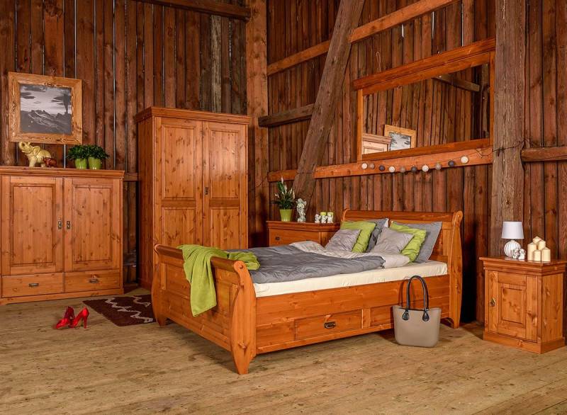 Schlafzimmer Set Komplett Design Bett Klassisch Möbel 5tlg Nachttisch Landhaus von JV Möbel