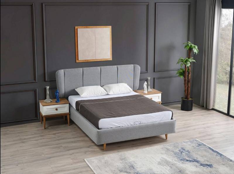 Schlafzimmer Set Luxus Komplettes Bett 2x Nachttisch Schlafzimmer Modern 3tlg von JV Möbel