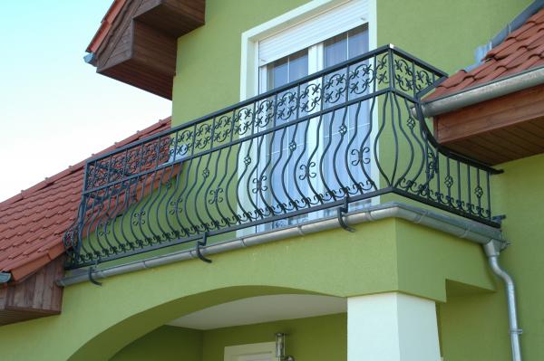 Schmiedeeisen Zaun Geländer Balkon Fall Schutz Treppen Balkone Handarbeit M129 von JV Möbel