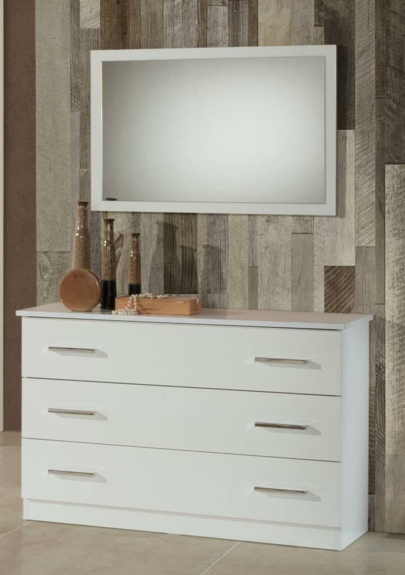 Schmink Tische Konsolen Tisch Side Board Zimmer Holz Spiegel + Kommode von JV Möbel