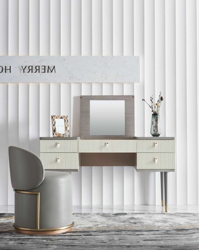 Schminktisch Konsolen Tisch Sekretär Kosmetik Spiegel Kommode Hocker von JV Möbel