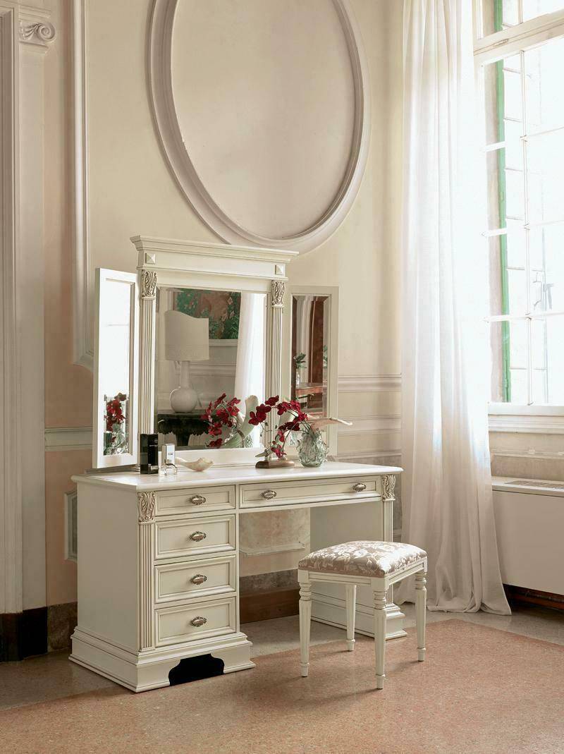 Schminktisch Spiegel Hocker Komplett Set Kommode Schlafzimmer Neu 3tlg. von JV Möbel