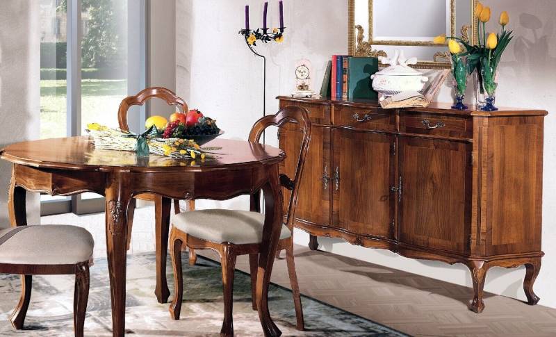 Schrank Wohn Zimmer Regal Luxus Holz Design Kommode Anrichte Side Braun Möbel von JV Möbel