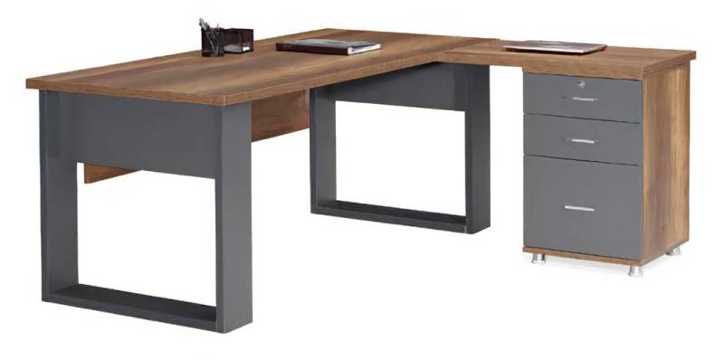 Schreibtisch Arbeitsfläche Kommode Büromöbel Arbeitszimmer Holzmöbel Schreibtisch Arbeitsfläche Kommode Büromöbel Arbeitszimmer Holzmöbel von JV Möbel