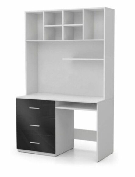Schreibtisch Schwarz Tisch Büro Kinderzimmer Jugendzimmer Tische Neu Hochglanz von JV Möbel