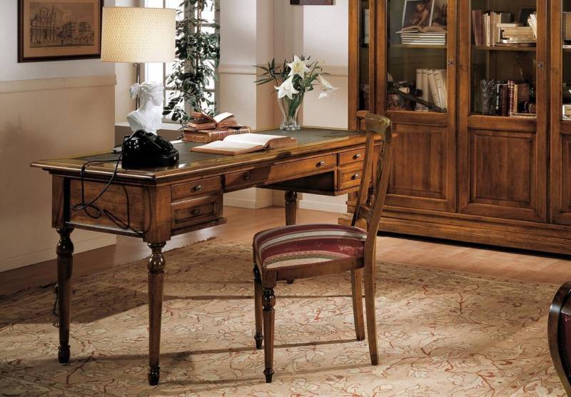 Schreibtisch Sekretär Italienische Möbel Tisch Stuhl Set Büro 2tlg Schreibtische von JV Möbel
