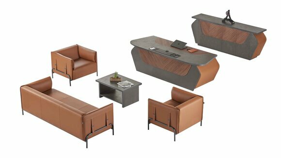 Schwarze Wohnzimmer Garnitur Designer Möbel 3-Sitzer 2x Sessel 5tlg von JV Moebel