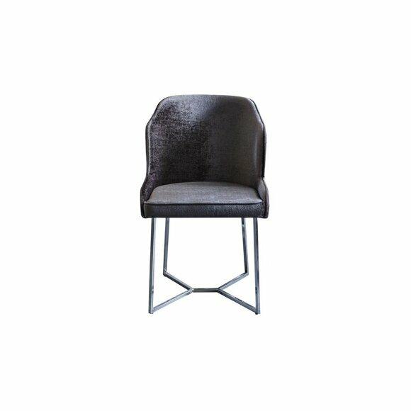 Schwarzer Esszimmerstuhl Designer Polsterstuhl Küchenstühle Edle Möbel Schwarzer Esszimmerstuhl Designer Polsterstuhl Küchenstühle Edle Möbel von JV Moebel