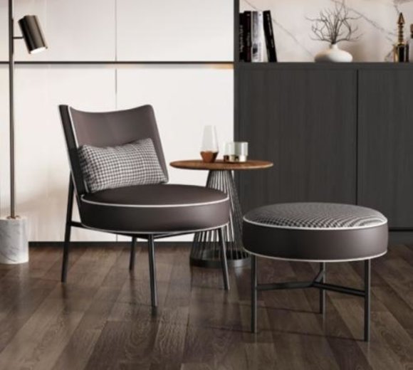 Sessel + Hocker Clubsessel Loungesessel Cocktailsessel Relaxsessel Lehn von JV Möbel