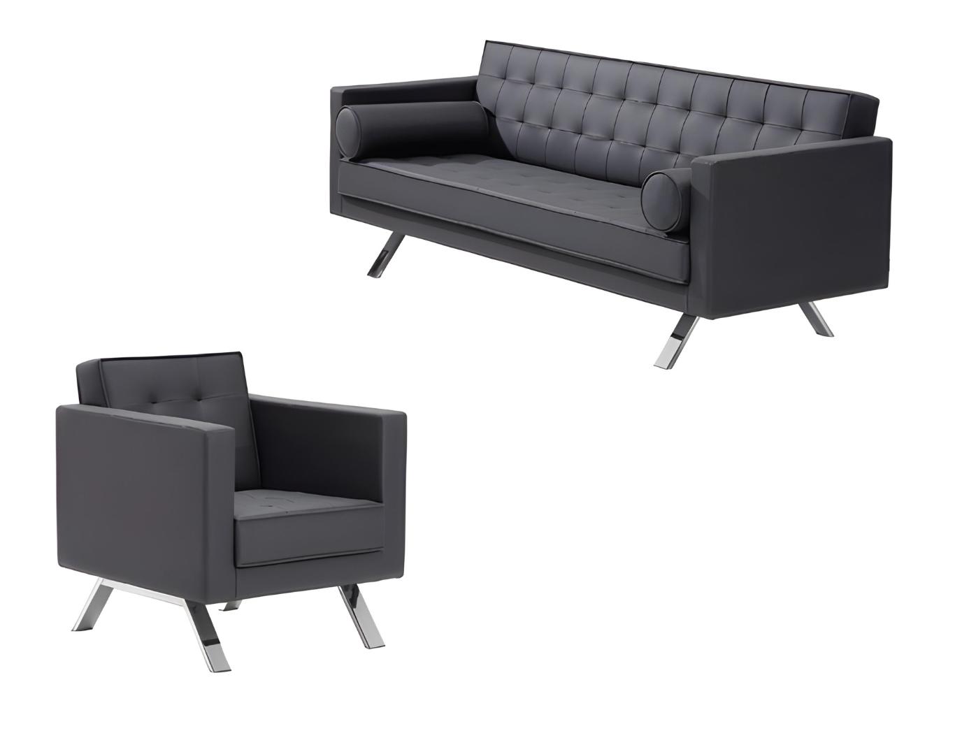 Sessel 1-Sitzer Design Leder Stuhl Polster Sofa 3 Sitzer Büro Einrichtung Sessel 1-Sitzer Design Leder Stuhl Polster Sofa 3 Sitzer Büro Einrichtung von JV Möbel