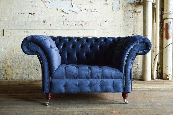 Sessel 1 Sitzer Sofa Polster Sofas Design Luxus Stoffsofas Chesterfield von JV Möbel