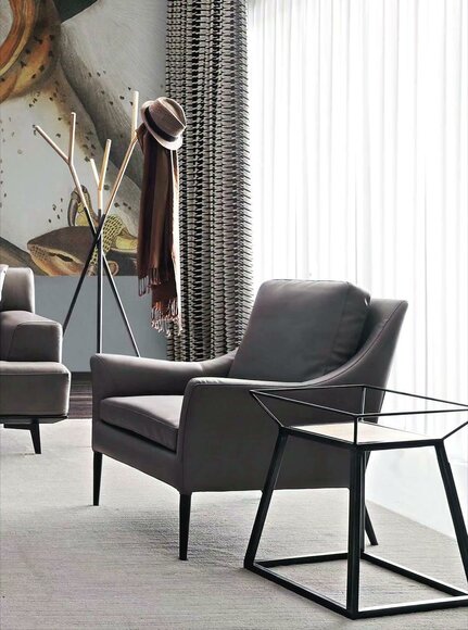 Sessel Clubsessel Loungesessel Bar Sessel Leder Sofa Design Neu von JV Möbel