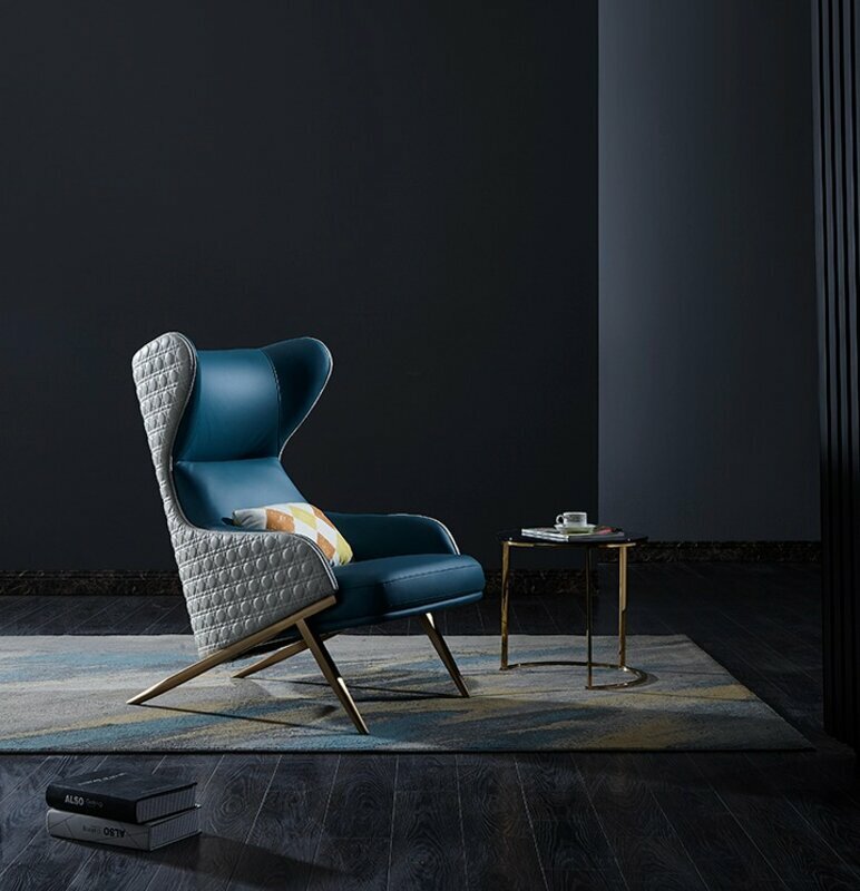 Sessel Design Couch Sofa Relax Leder Lounge Club Polster Sitzer Luxus Turkis Neu von JV Moebel