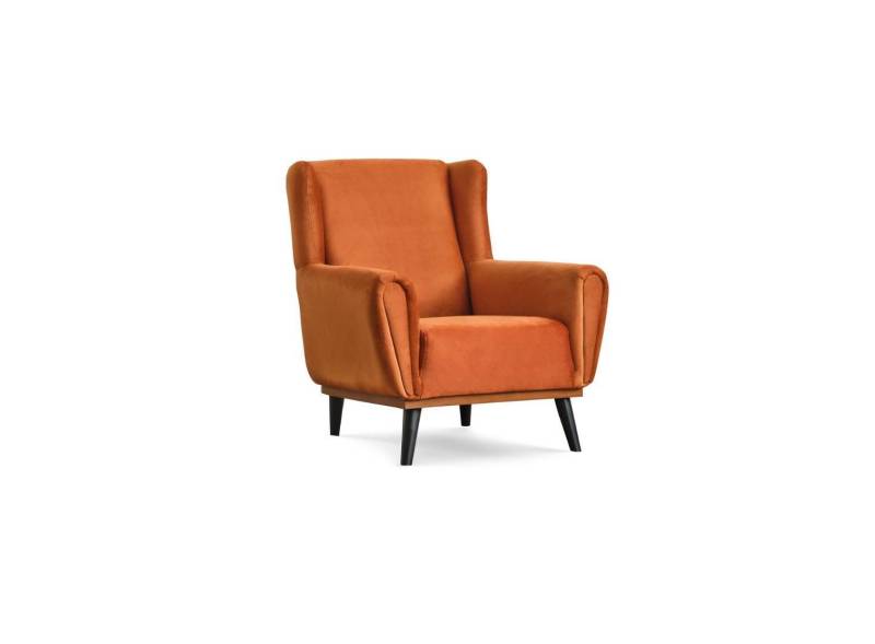 Sessel Einsitzer 1 Sitzer Stoffsessel Orange Design Clubsessel Modern von JV Möbel