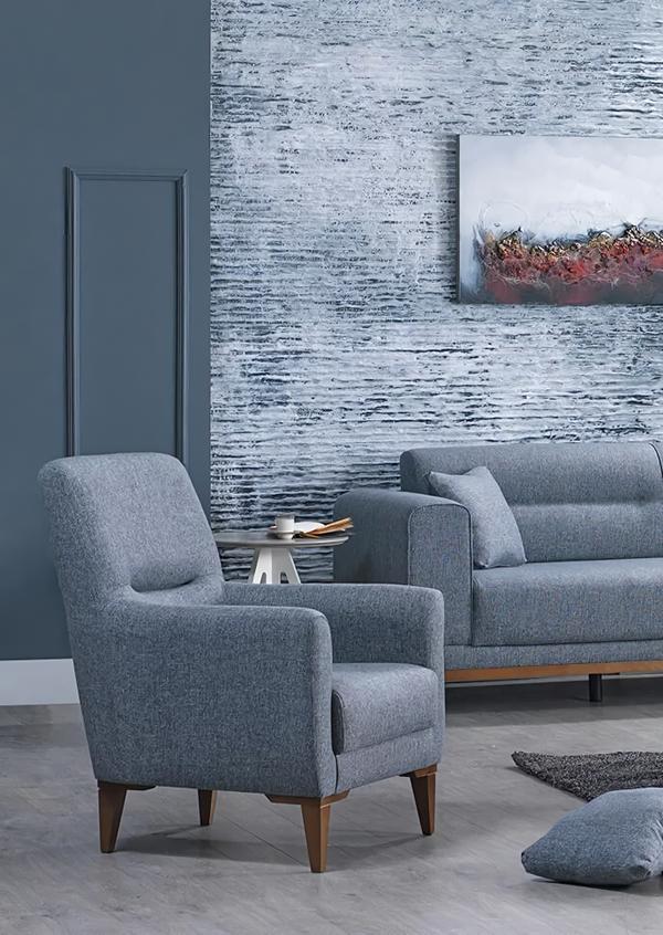Sessel Grau Modern Design Polstersessel Wohnzimmer Polstermöbel Einrichtung Sessel Grau Modern Design Polstersessel Wohnzimmer Polstermöbel Einrichtung von JV Möbel
