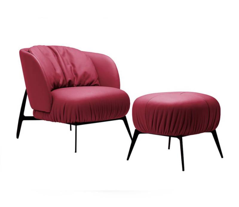 Sessel Hocker Wohnzimmer Design Modern Set Garnitur Polster Relax 2tlg. von JV Möbel