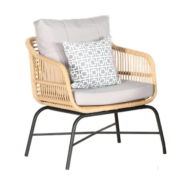 Sessel Lounge Polsterung Gartenmöbel Veranda Terrasse Balkon Modern Hochwertig von JV Möbel