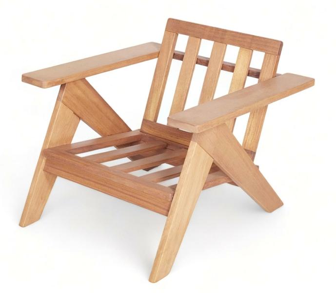 Sessel Naturholzstuhl Stuhl Balkon Sessel Stühle Relax Outdoor Klappstuhl von JV Möbel