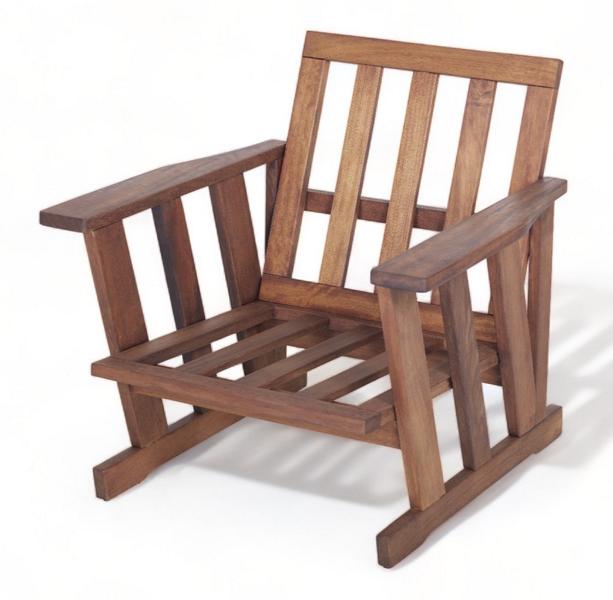 Sessel Naturholzstuhl Stuhl Sessel Stühle Relax Outdoor Möbel Garten Balkon von JV Möbel