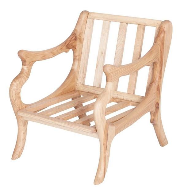 Sessel Naturholzstuhl Stuhl Stühle Relax Outdoor Möbel Garten Balkon Sessel von JV Möbel