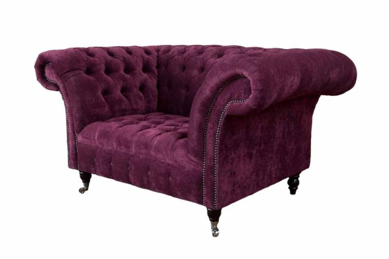 Sessel Ohrensessel Luxus 1 Sitzer Einsitzer Polster Design Stoff Modern von JV Möbel