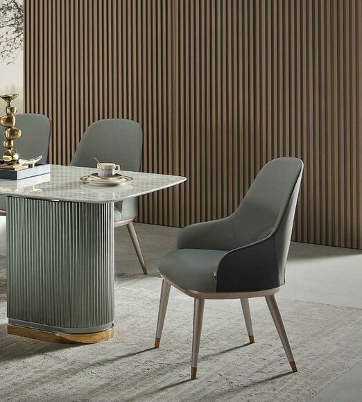 Sessel Stuhl Design Holz Textil Polster Gastro Esszimmer Leder Stühle Lehnstuhl von JV Möbel