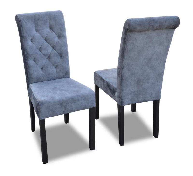 Sessel Stuhl Esszimmer Fernseh Lounge Textil Sitz Modern Polsterstuhl Echtholz von JV Möbel