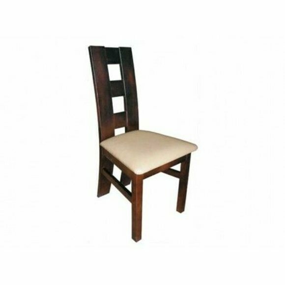 Set 4x Esszimmer Leder Esszimmerstuhl Sessel Massivholz Polster Stühl von JV Möbel