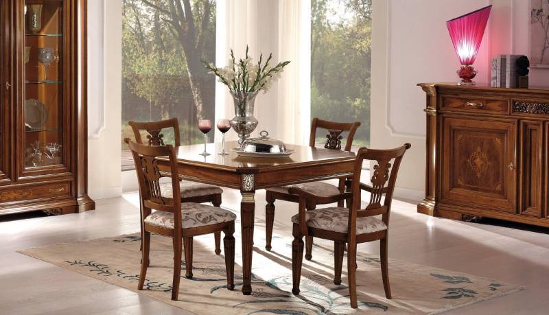 Set 4x Stuhl Stühle Sessel Esszimmer Garnitur Holz Modern Gruppe Lehnstuhl Möbel von JV Möbel