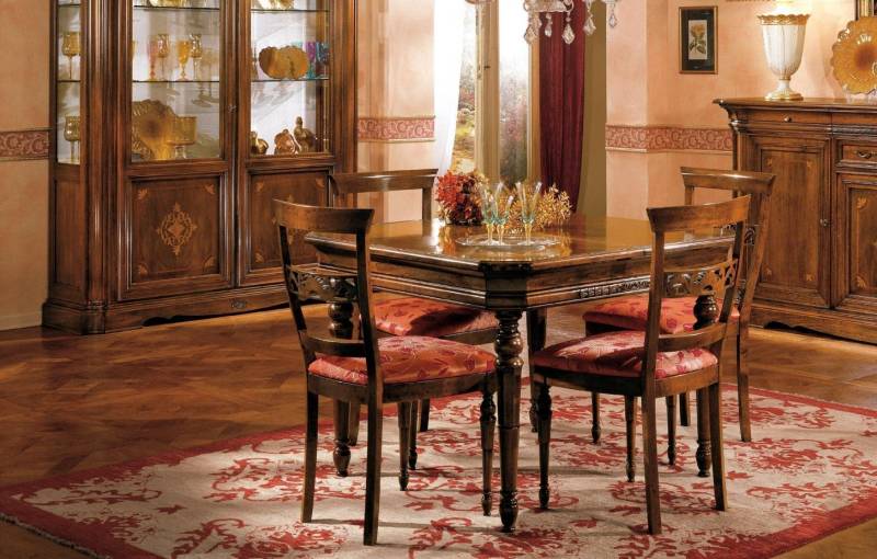 Set Ess Gruppe Holz Tisch Tische 5tlg Komplett Set Esstisch 4 Stühle Esszimmer von JV Möbel