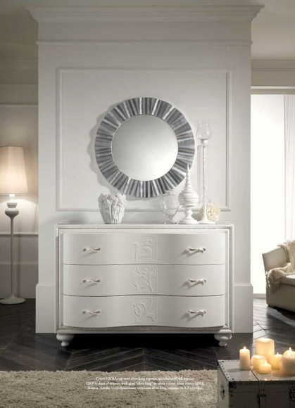 Set Kommode Spiegel Luxus Konsole Kommoden Schlafzimmer Hocker Komplett Holz von JV Möbel